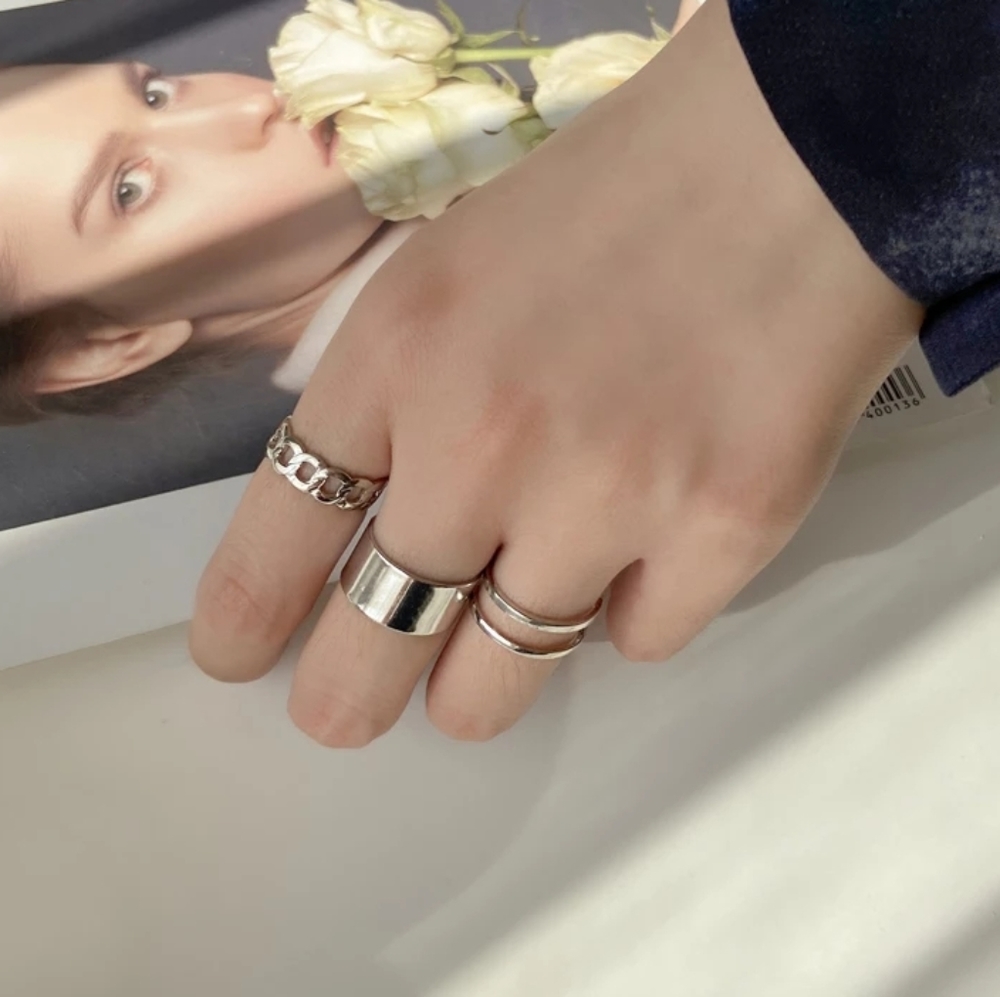 💎✨ Silver Ring Set - Picture 6 of 7
